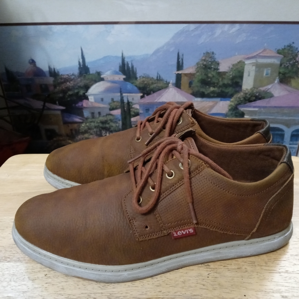 Levi's Mens Arnold Tumbled WX C Casual Vegan Synthetic Leather Sneaker Shoe.🚢 - Picture 7 of 14